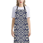 Native Indian Navajo Pattern Print Bib Apron With Pocket