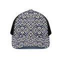 Native Indian Navajo Pattern Print Black Mesh Trucker Hat