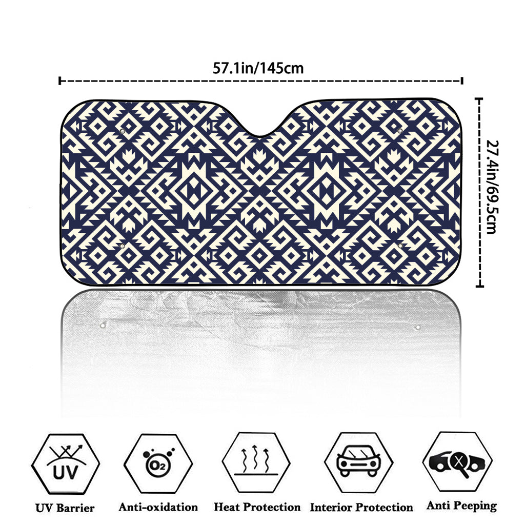 Native Indian Navajo Pattern Print Car Windshield Sun Shade