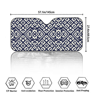 Native Indian Navajo Pattern Print Car Windshield Sun Shade