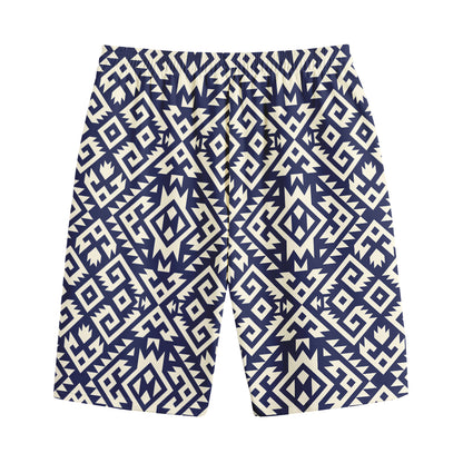 Native Indian Navajo Pattern Print Cotton Shorts