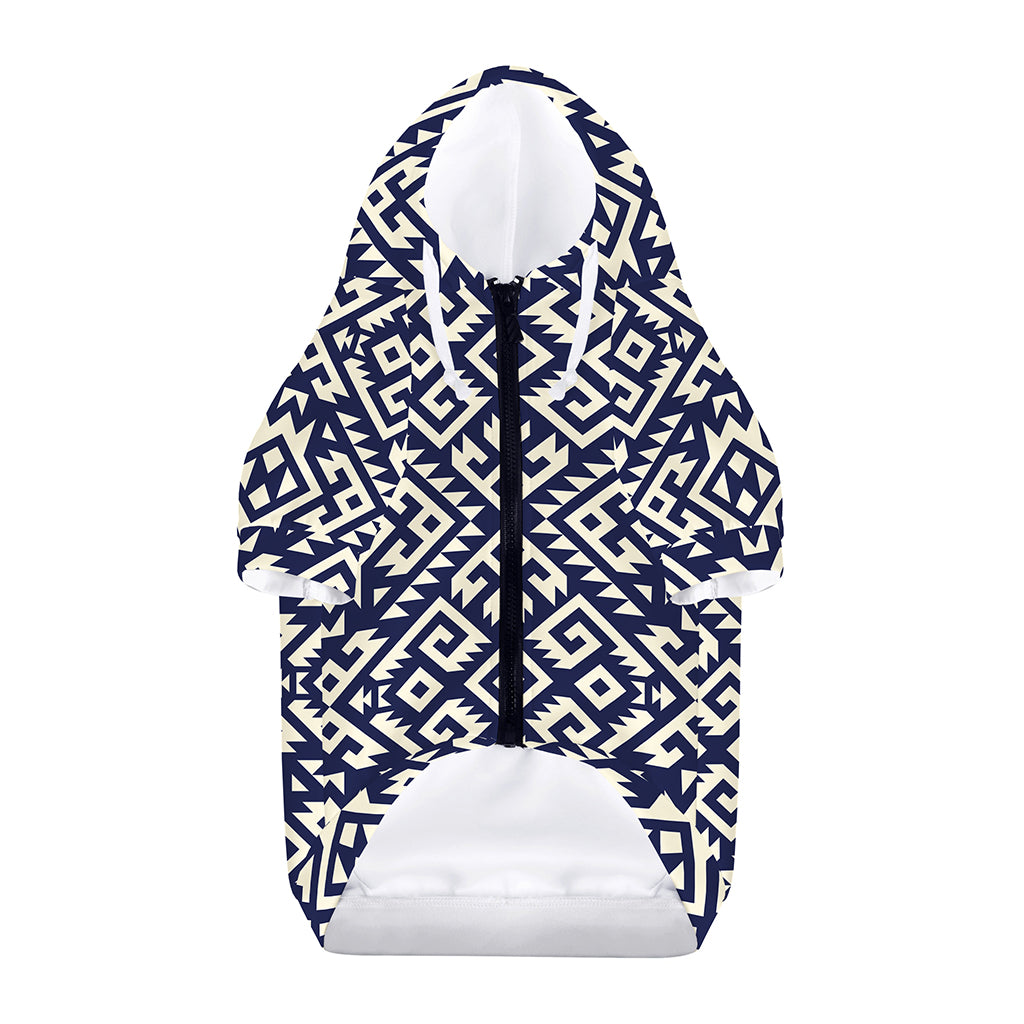 Native Indian Navajo Pattern Print Dog Zip Up Hoodie