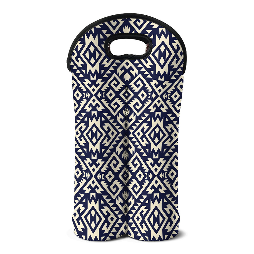 Native Indian Navajo Pattern Print Double Neoprene Wine Tote