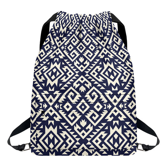 Native Indian Navajo Pattern Print Drawstring Backpack