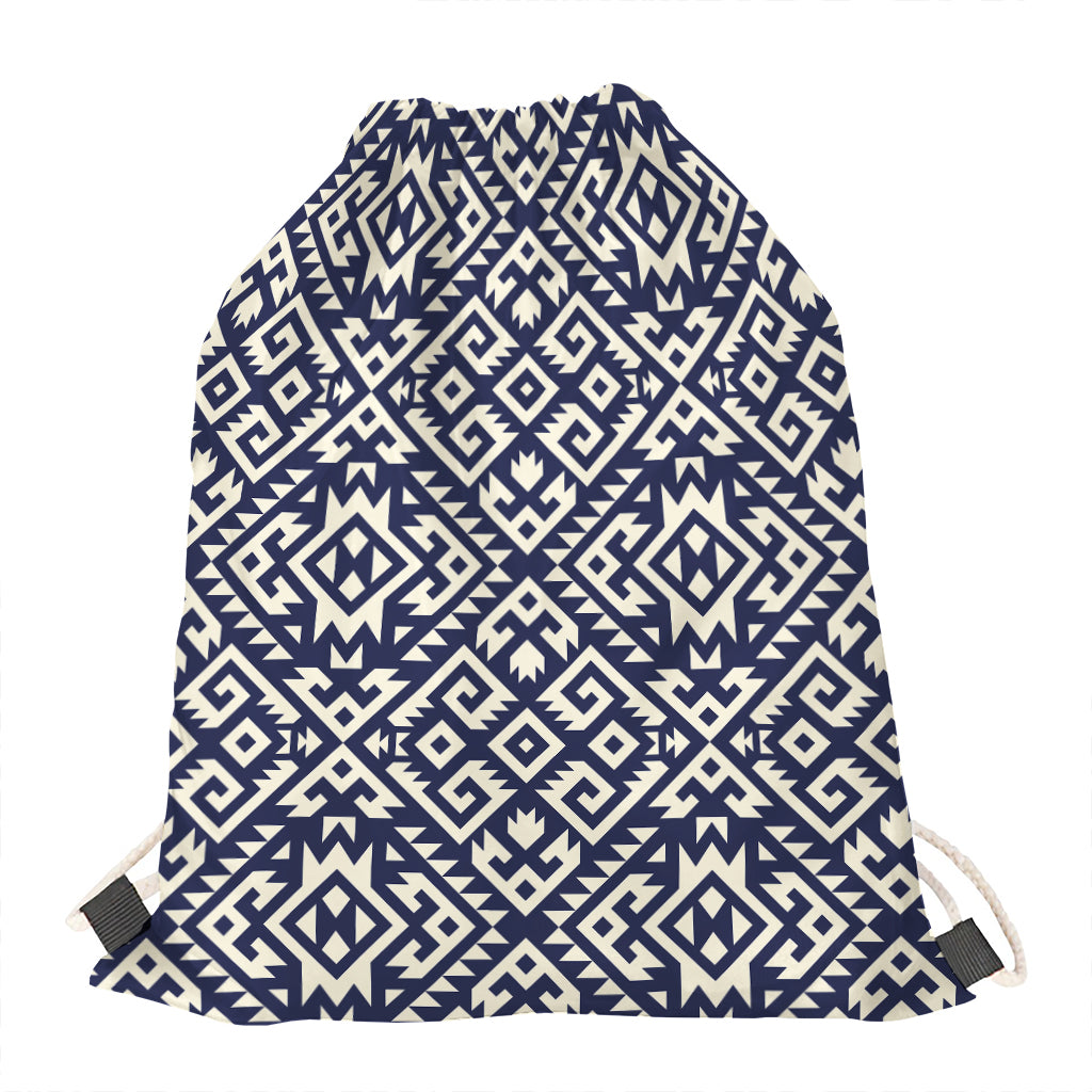 Native Indian Navajo Pattern Print Drawstring Bag