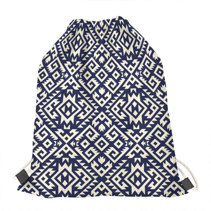 Native Indian Navajo Pattern Print Drawstring Bag