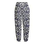 Native Indian Navajo Pattern Print Fleece Lined Knit Pants