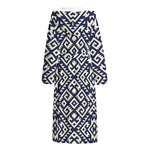 Native Indian Navajo Pattern Print Hooded Bathrobe