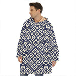 Native Indian Navajo Pattern Print Hoodie Blanket