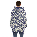 Native Indian Navajo Pattern Print Hoodie Blanket