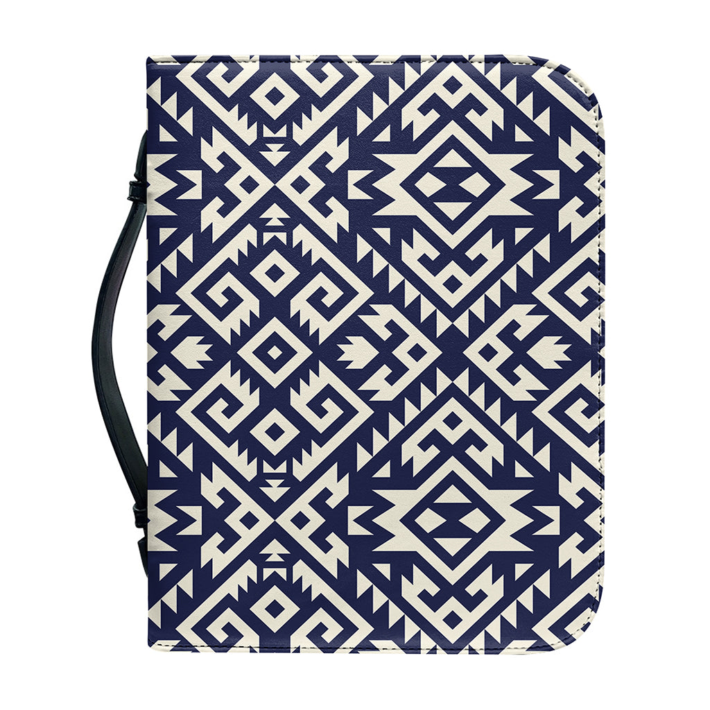 Native Indian Navajo Pattern Print Leather Bible Cover