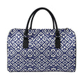 Native Indian Navajo Pattern Print Leather Duffel Bag