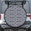 Native Indian Navajo Pattern Print Leather Spare Tire Cover