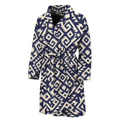 Native Indian Navajo Pattern Print Men's Bathrobe