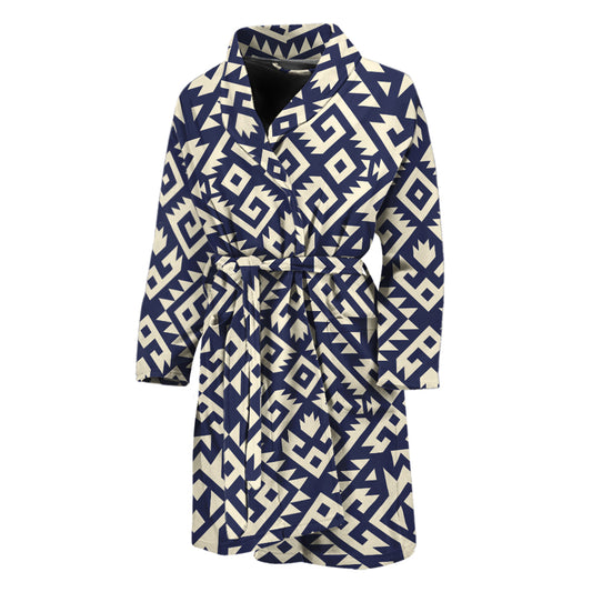 Native Indian Navajo Pattern Print Men's Bathrobe