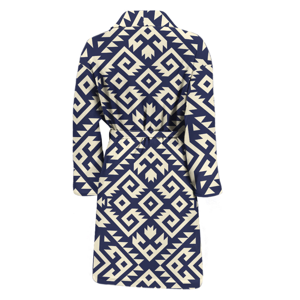 Native Indian Navajo Pattern Print Men's Bathrobe