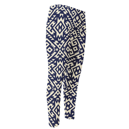 Native Indian Navajo Pattern Print Men's Compression Pants