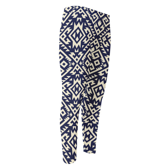 Native Indian Navajo Pattern Print Men's Compression Pants