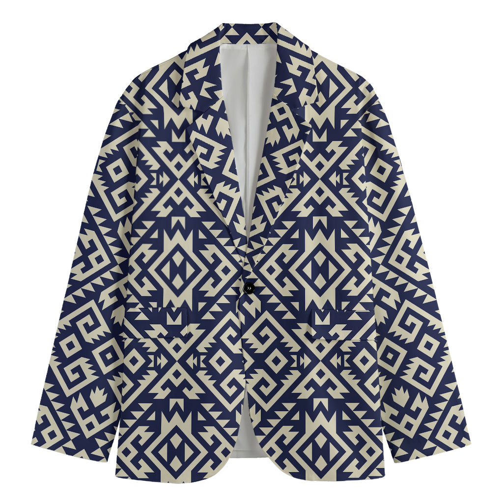 Native Indian Navajo Pattern Print Men's Cotton Blazer