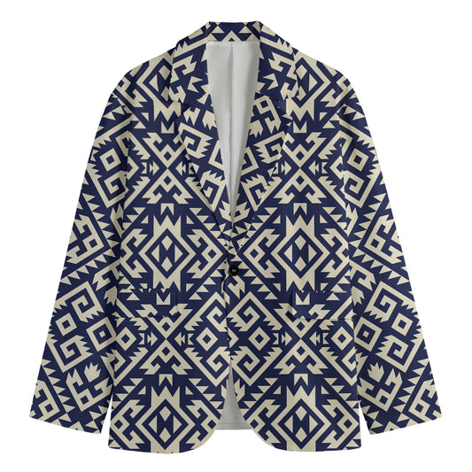 Native Indian Navajo Pattern Print Men's Cotton Blazer