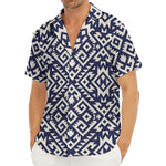 Native Indian Navajo Pattern Print Men's Deep V-Neck Shirt