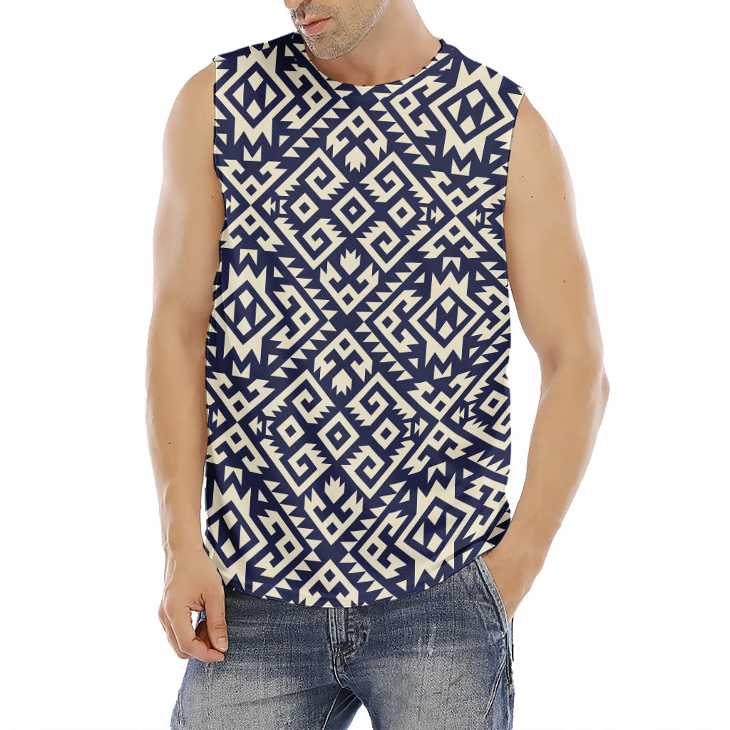 Native Indian Navajo Pattern Print Men's Fitness Tank Top