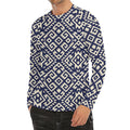 Native Indian Navajo Pattern Print Men's Long Sleeve Rash Guard