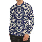 Native Indian Navajo Pattern Print Men's Long Sleeve Rash Guard