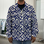 Native Indian Navajo Pattern Print Men's Shirt Jacket