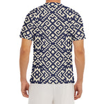 Native Indian Navajo Pattern Print Men's Short Sleeve Rash Guard