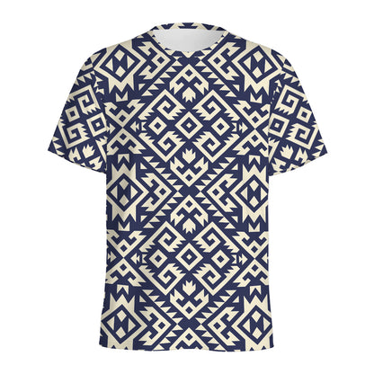 Native Indian Navajo Pattern Print Men's Sports T-Shirt