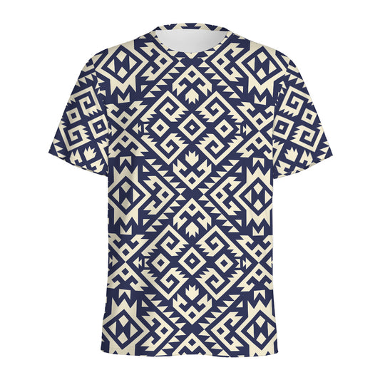 Native Indian Navajo Pattern Print Men's Sports T-Shirt