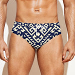 Native Indian Navajo Pattern Print Men's Swim Briefs
