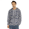 Native Indian Navajo Pattern Print Men's Velvet Pullover Hoodie