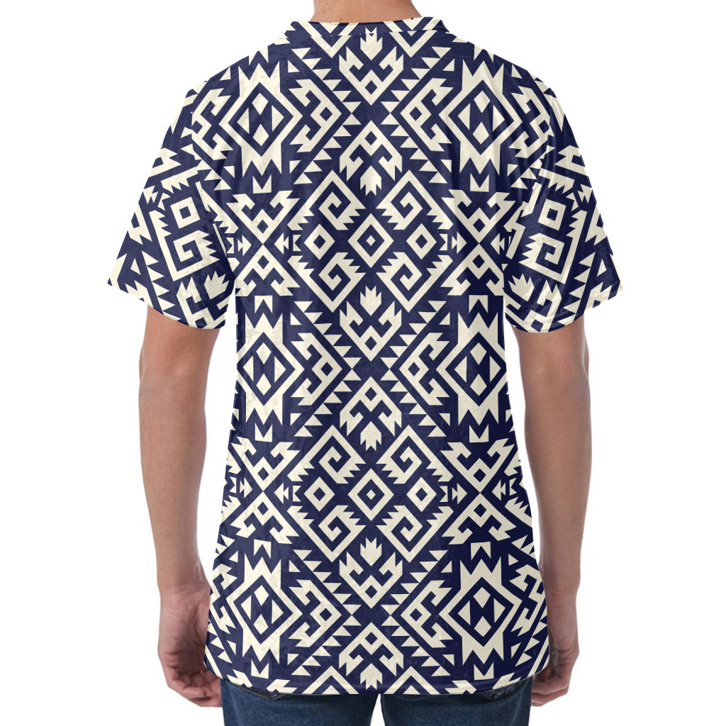 Native Indian Navajo Pattern Print Men's Velvet T-Shirt