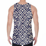 Native Indian Navajo Pattern Print Men's Velvet Tank Top