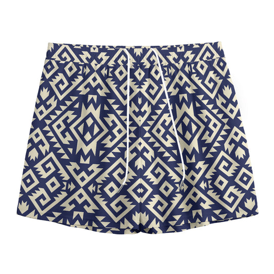 Native Indian Navajo Pattern Print Mesh Shorts