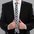 Native Indian Navajo Pattern Print Necktie