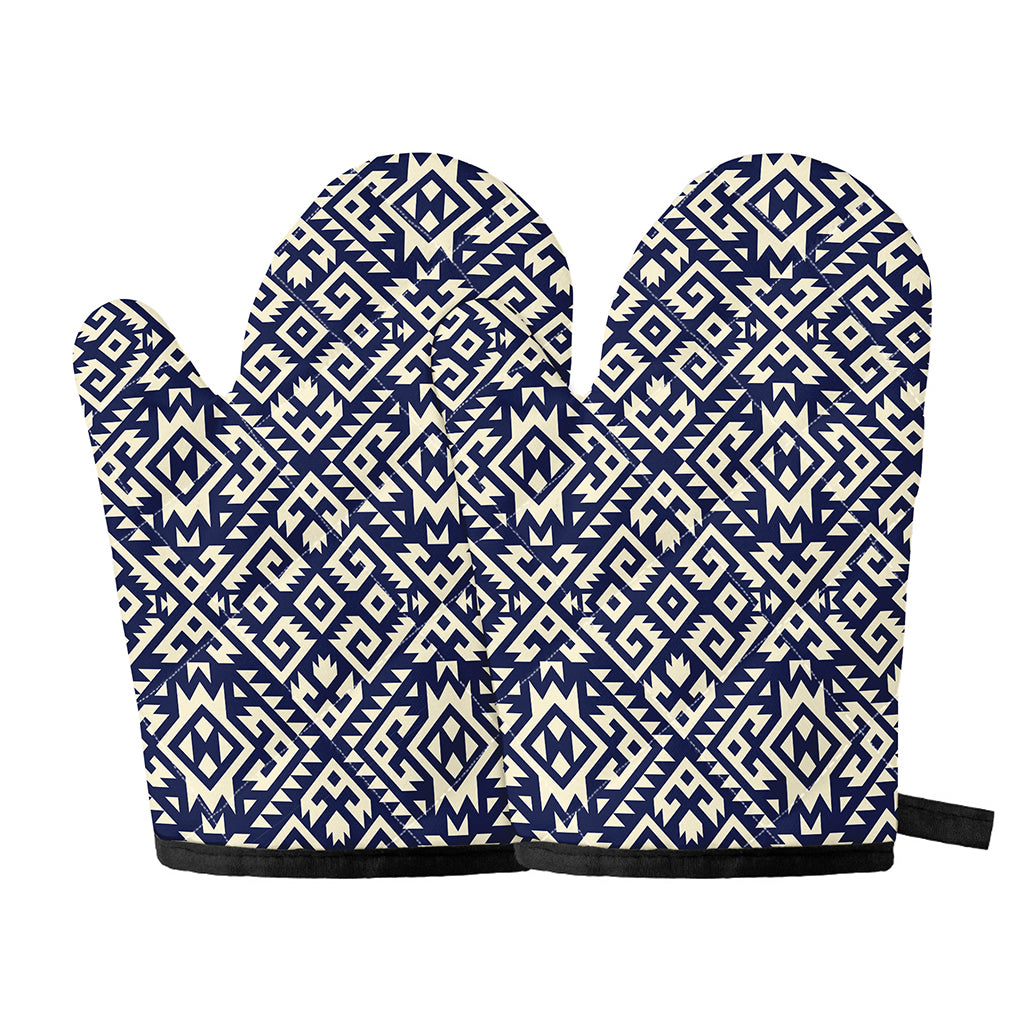 Native Indian Navajo Pattern Print Oven Mitts