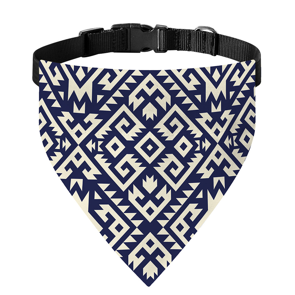 Native Indian Navajo Pattern Print Over The Collar Dog Bandana