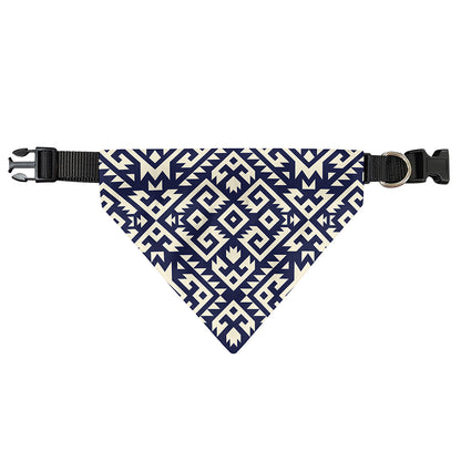 Native Indian Navajo Pattern Print Over The Collar Dog Bandana