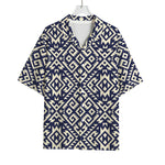 Native Indian Navajo Pattern Print Rayon Hawaiian Shirt