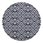 Native Indian Navajo Pattern Print Round Blanket