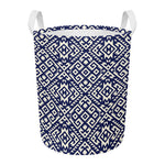 Native Indian Navajo Pattern Print Round Laundry Basket
