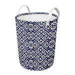 Native Indian Navajo Pattern Print Round Laundry Basket