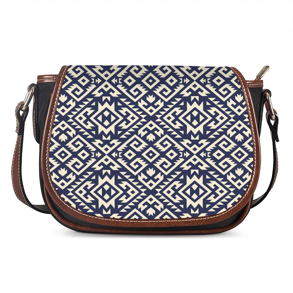 Native Indian Navajo Pattern Print Saddle Bag