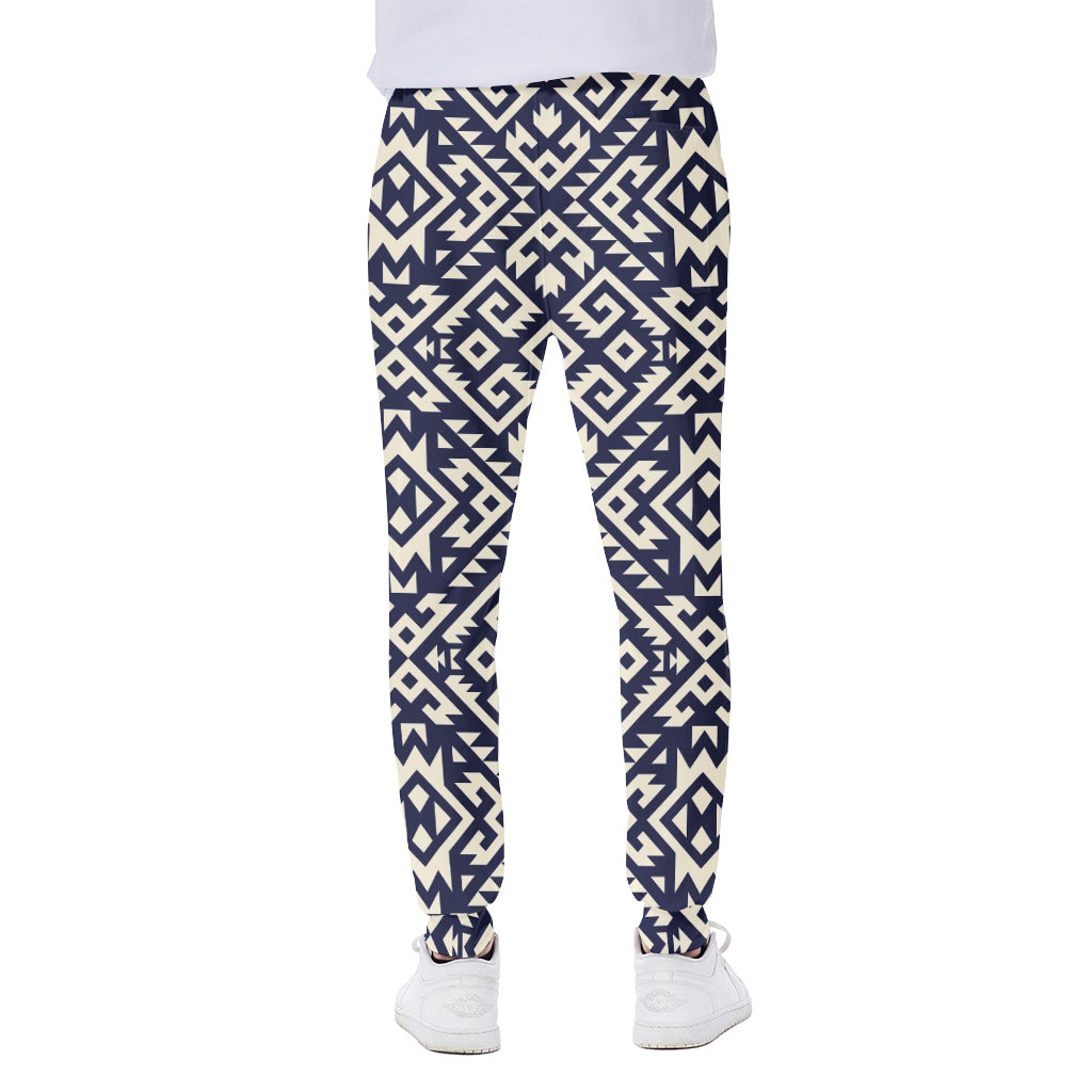 Native Indian Navajo Pattern Print Scuba Joggers