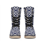 Native Indian Navajo Pattern Print Winter Boots