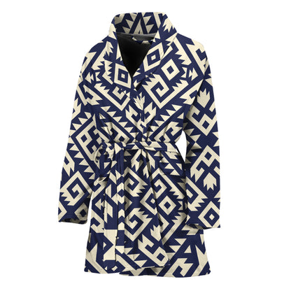 Native Indian Navajo Pattern Print Women's Bathrobe