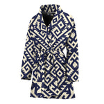 Native Indian Navajo Pattern Print Women's Bathrobe